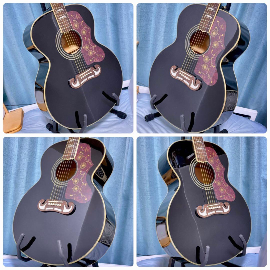 牛骨☆ギブソン直系】Epiphone☆EJ200！ジャンボ！生アコギ！ - メルカリ