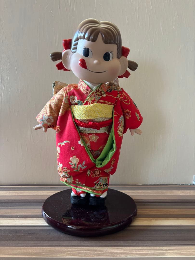 晴れ着ペコちゃん 50周年記念 曙 茜 2体セット ◇ 不二家 晴れ着ペコ