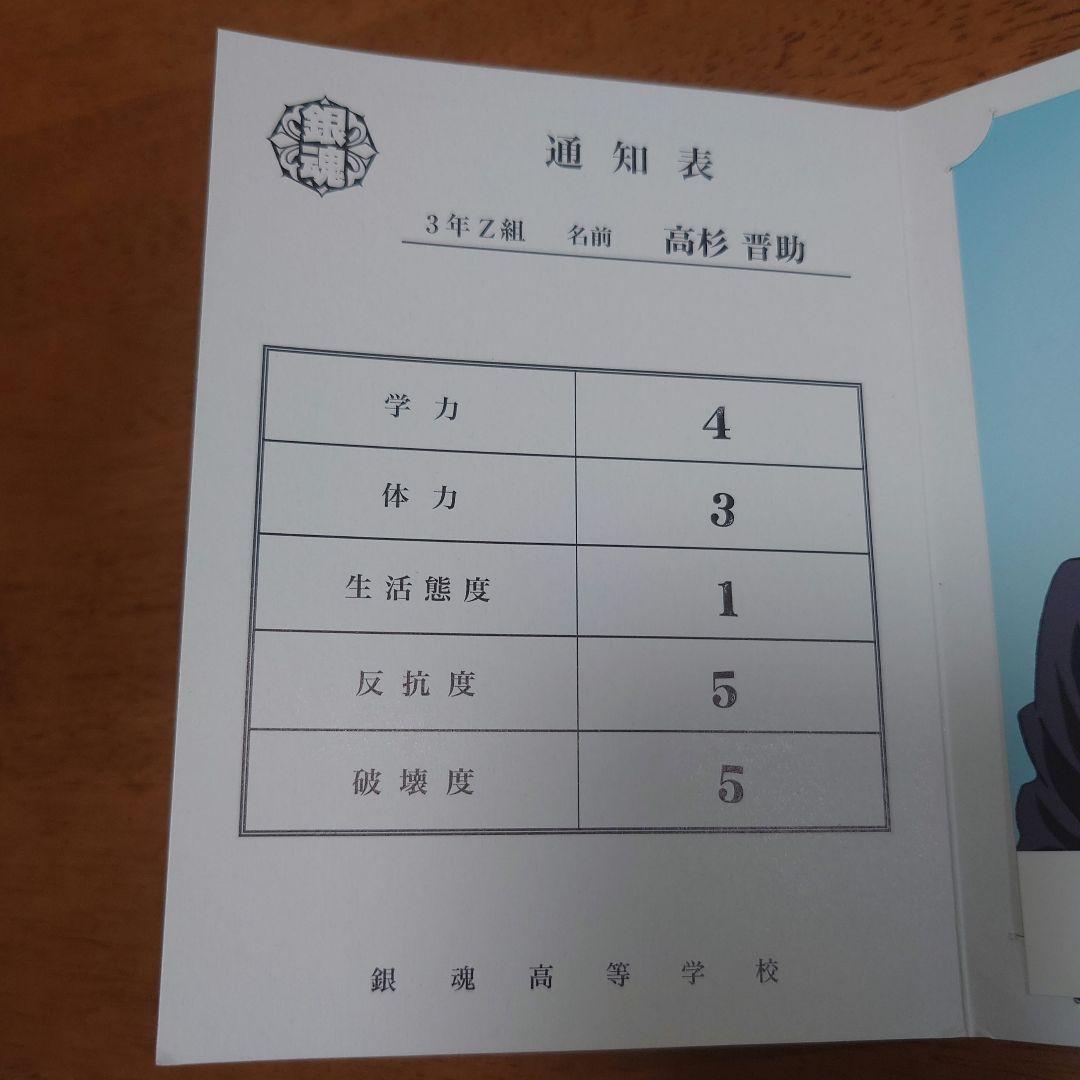 ３年Z組　高杉晋助 通知表　最終価格