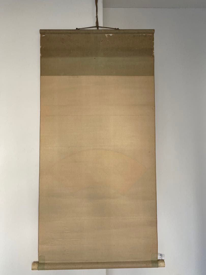 西山芳園　芳園　紙本　扇面　アサガオ　朝顔　牽牛花　茶掛