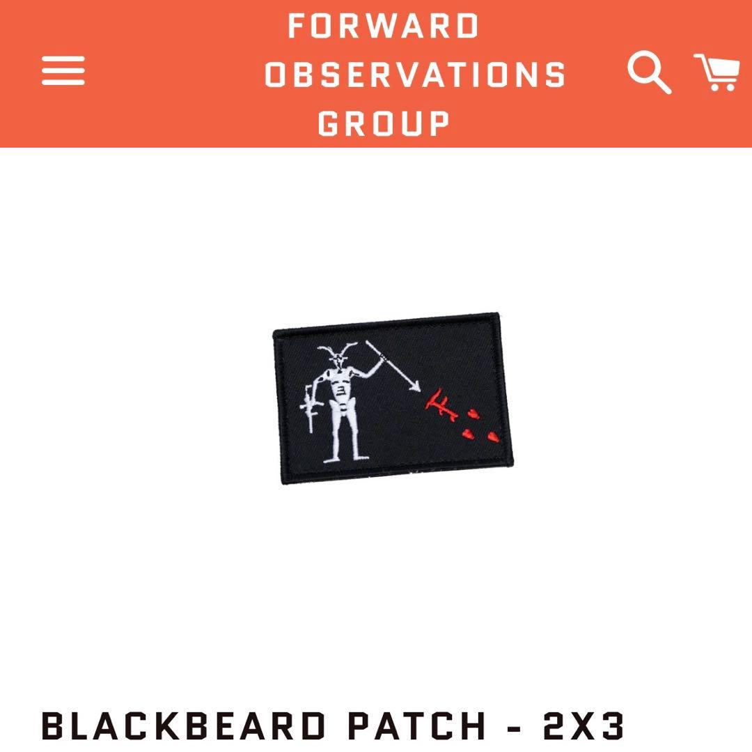 実物】 FOG Blackbeard Patch 2x3 パッチ - メルカリ
