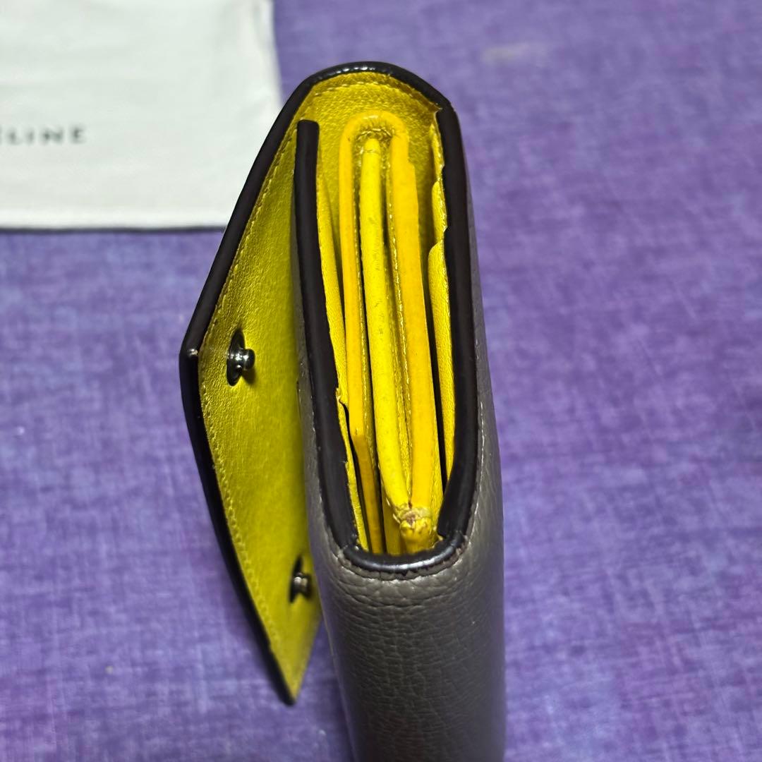セリーヌ　CELINE 三つ折り財布　グレージュ 正規品