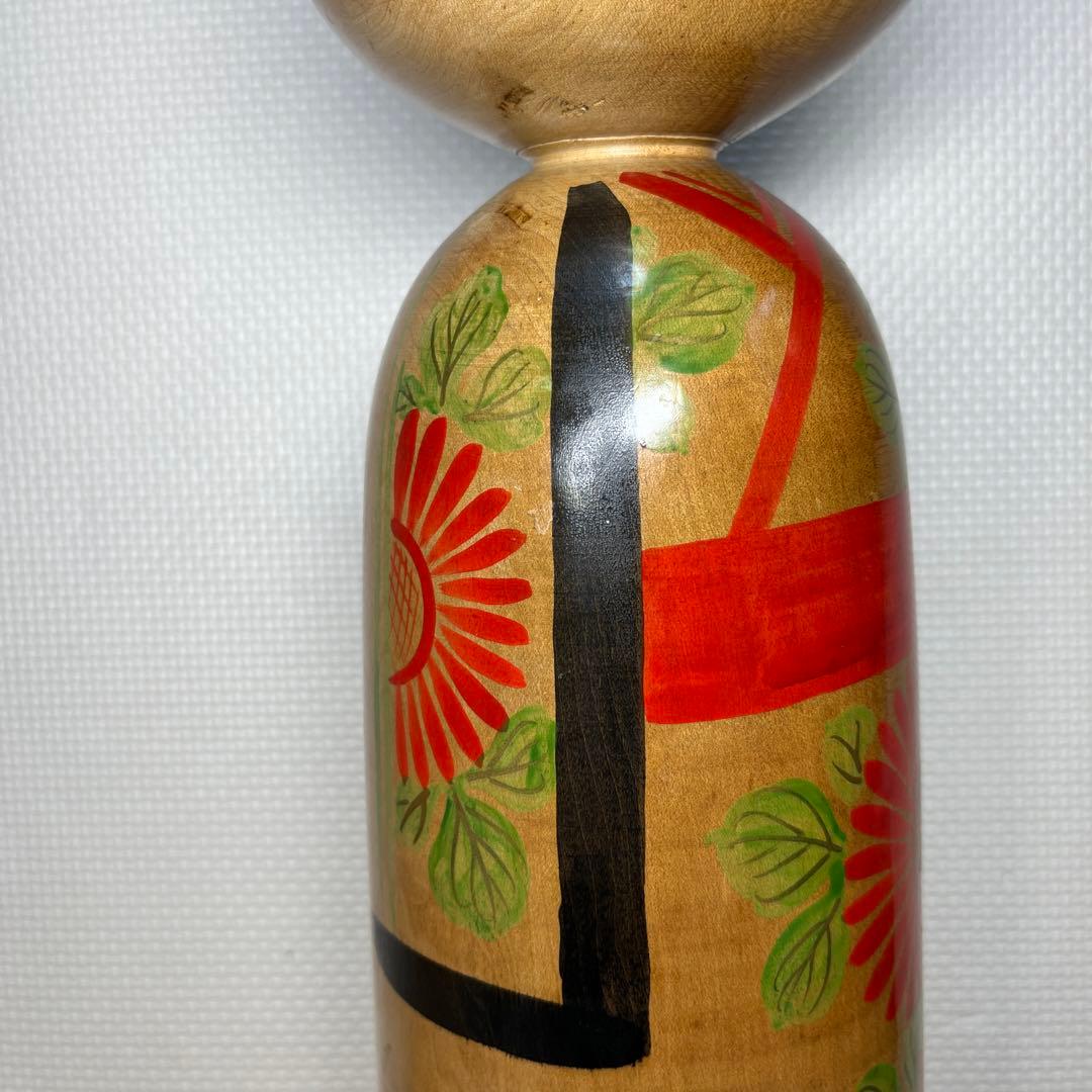 木地山こけし 伝統こけし 小椋啓太郎指導 1.5尺大型 蒔絵