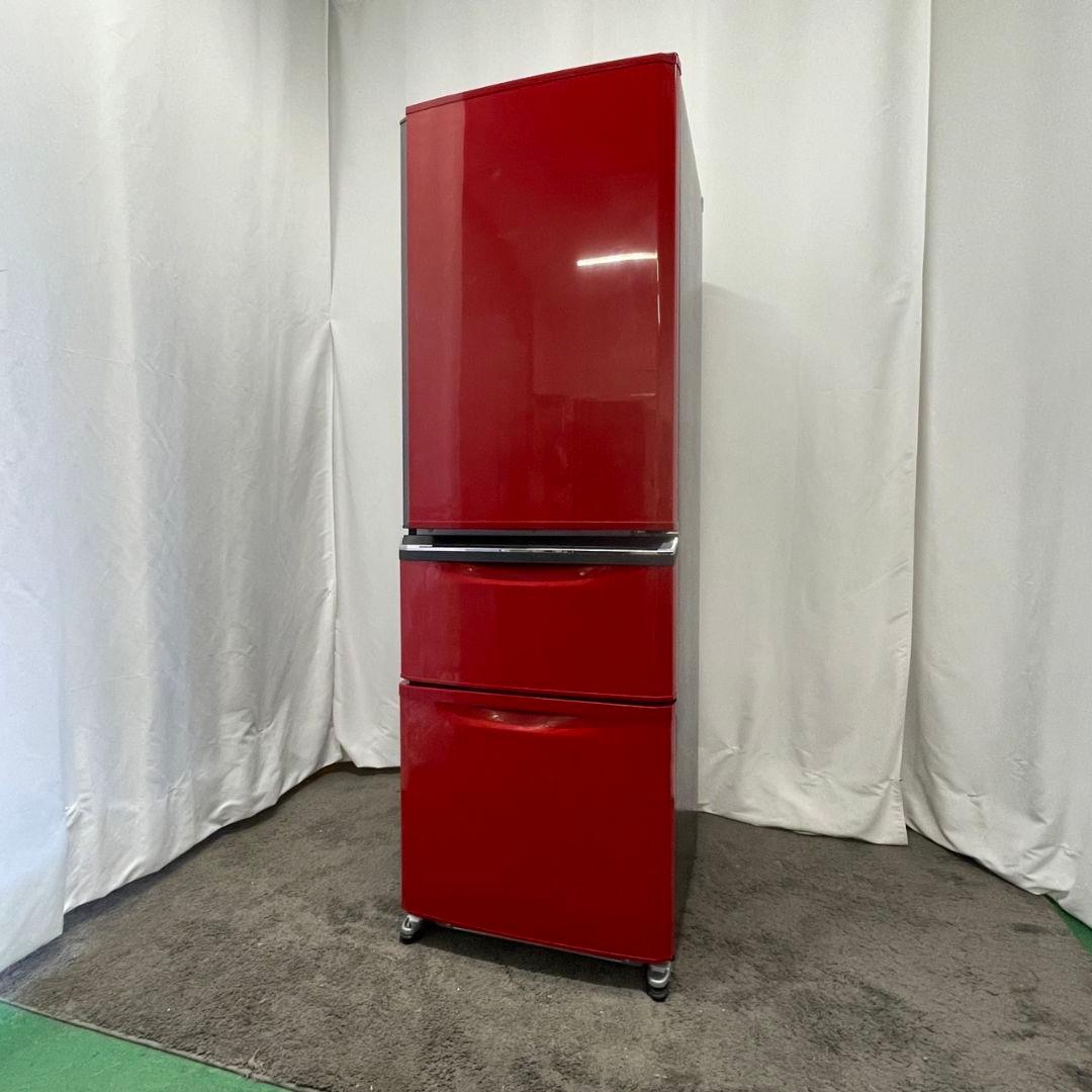 三菱 3ドア 冷蔵庫 大型 370ℓ 右開き レッド 安い 設置無料 68