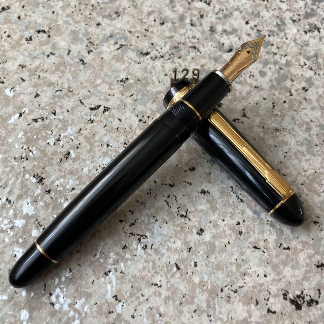 129 オーバーホール済み 万年筆 PLATINUM プレジデント 18k - メルカリ