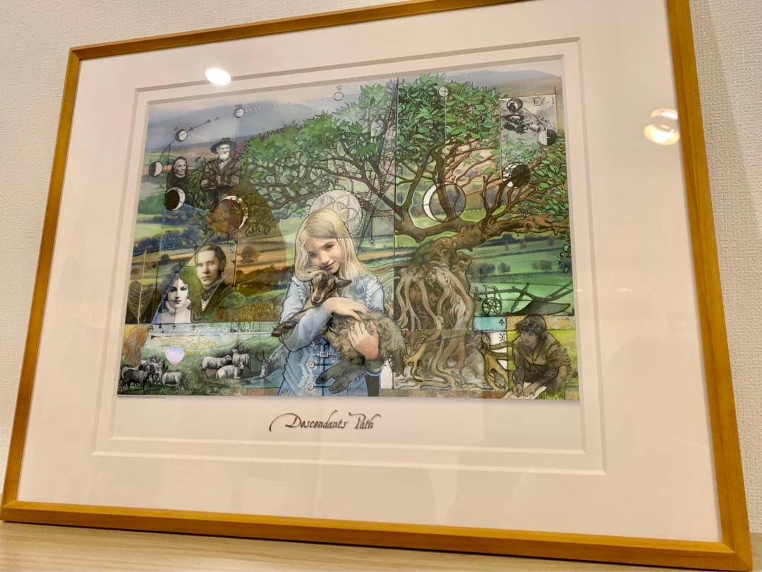 額装付【末裔の道】500枚限定 サイン入り複製原画 Nielsen ニ