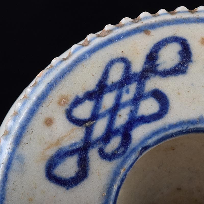 中国 青花 幾何文 水孟 筆洗 V R7950 - メルカリ