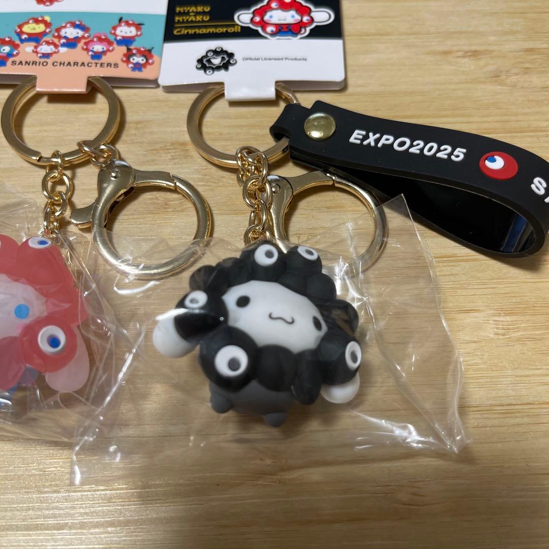 大阪関西万博2025サンリオシナモロールミャクミャクキーホルダー三点セット