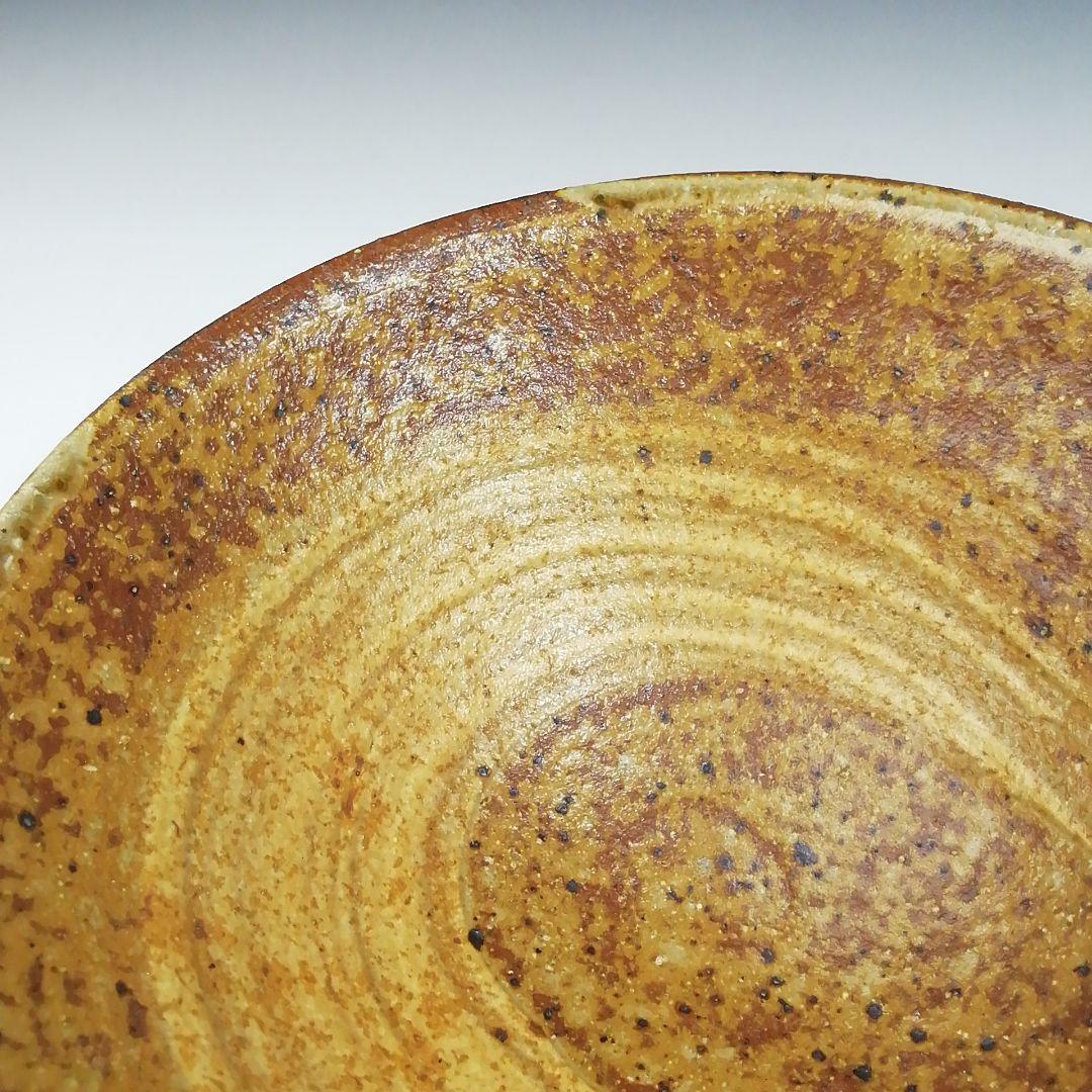 T701 茶碗 『刷毛目黄瀬戸茶碗』『椿窯 五島哲』 共箱 抹茶碗 茶道具