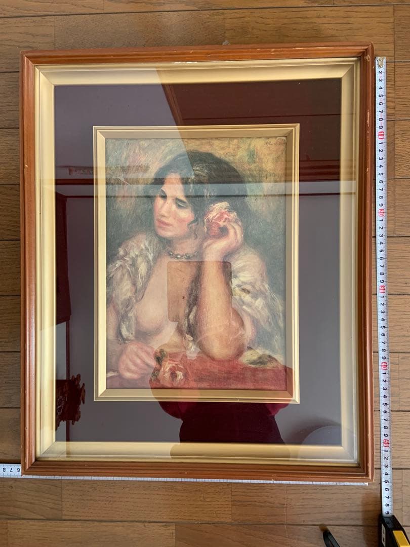 ルノワール バラを持つガブリエル 複製画