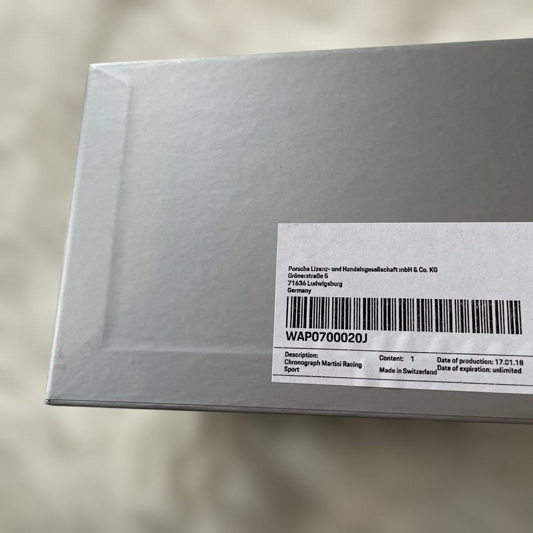 【新品未使用】ポルシェ時計　Martini Racing クロノグラフ腕時計