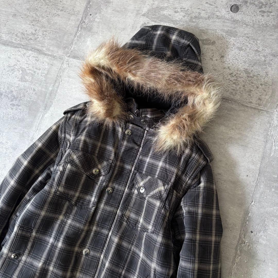 00s archive ombre check far blouson y2k - メルカリ