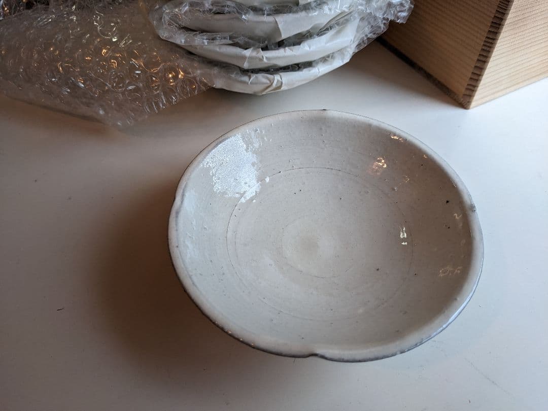 中里隆　小皿　粉引