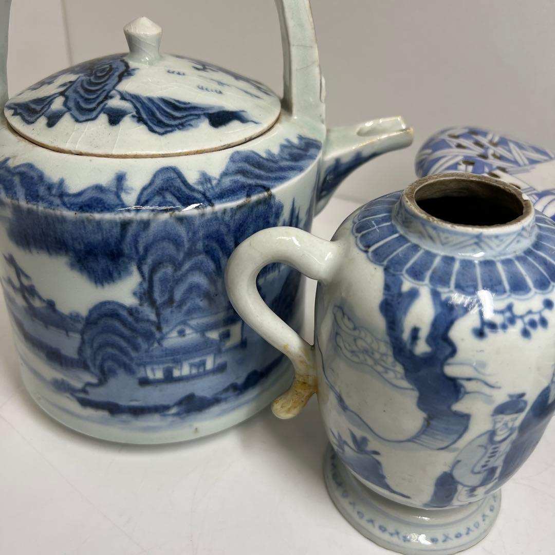 中国清時代 水次、古伊万里水次、膾皿色々 東Y7-1223③タカト