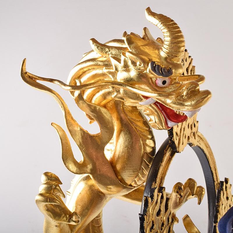 仏教美術彩色木彫二十八部衆像難陀龍王像歓喜龍王像仏像UR7777B