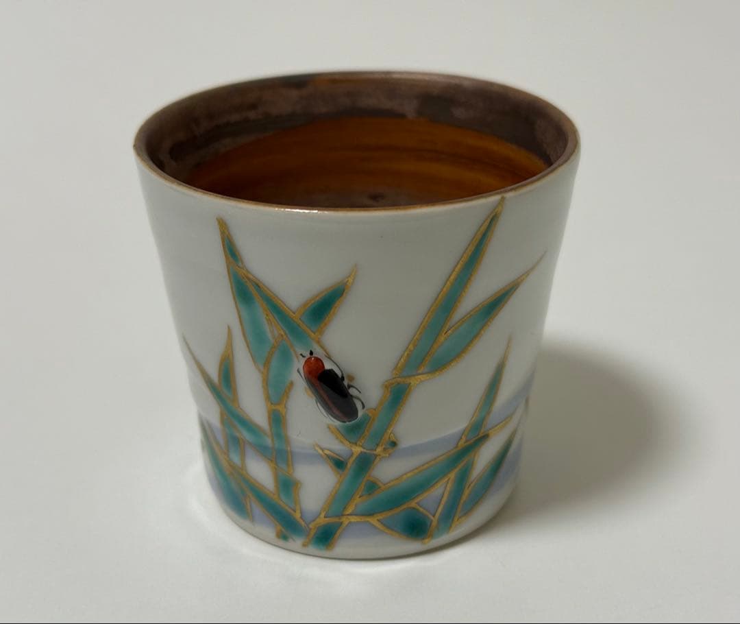 未使用品】蓋置 色絵 芦と蛍の図 - メルカリ