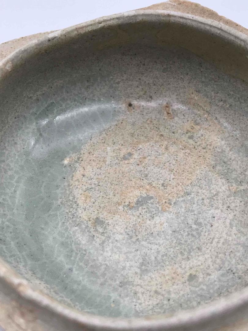 北宋時代 青白磁貼花花文合子 香盒 香合 影青 茶道具 香道具(F-