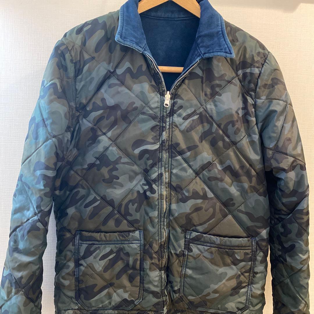 BLUE BLUEインディゴ リバーシブルジャケット 迷彩