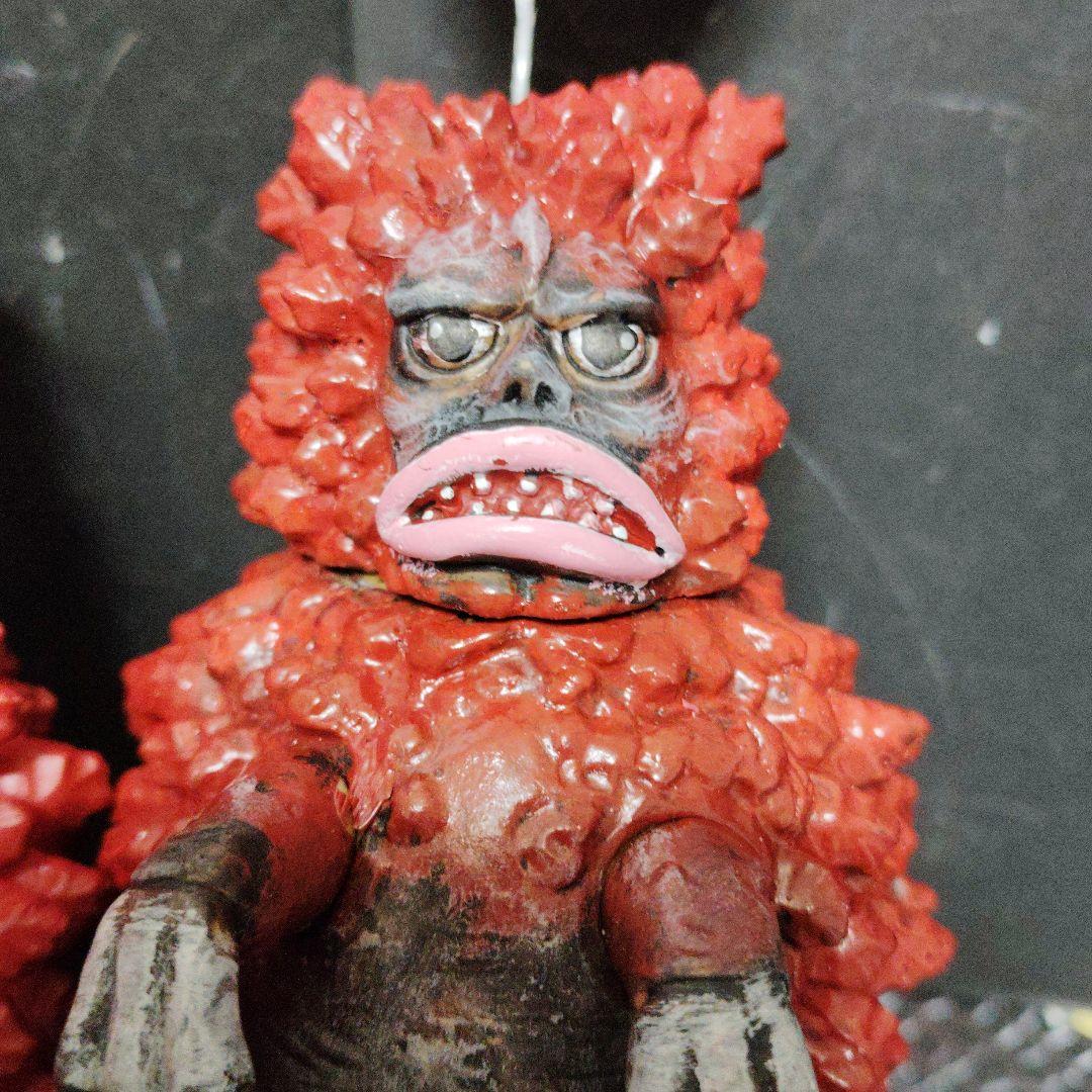 ウルトラ怪獣旧型ソフビガラモンをピグモン仕様（風船付No2402fi