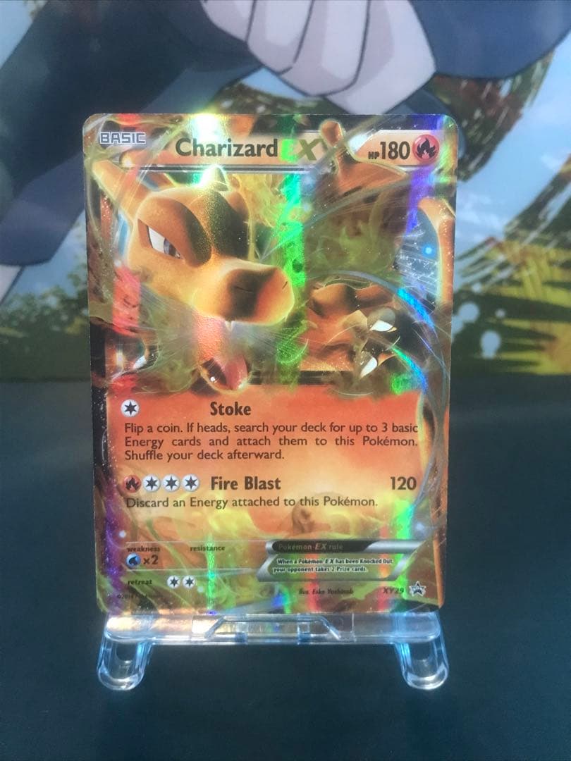 リザードンEX：ユニクロ「ポケモンカードゲームTシャツ」 PROMO XYシリ…