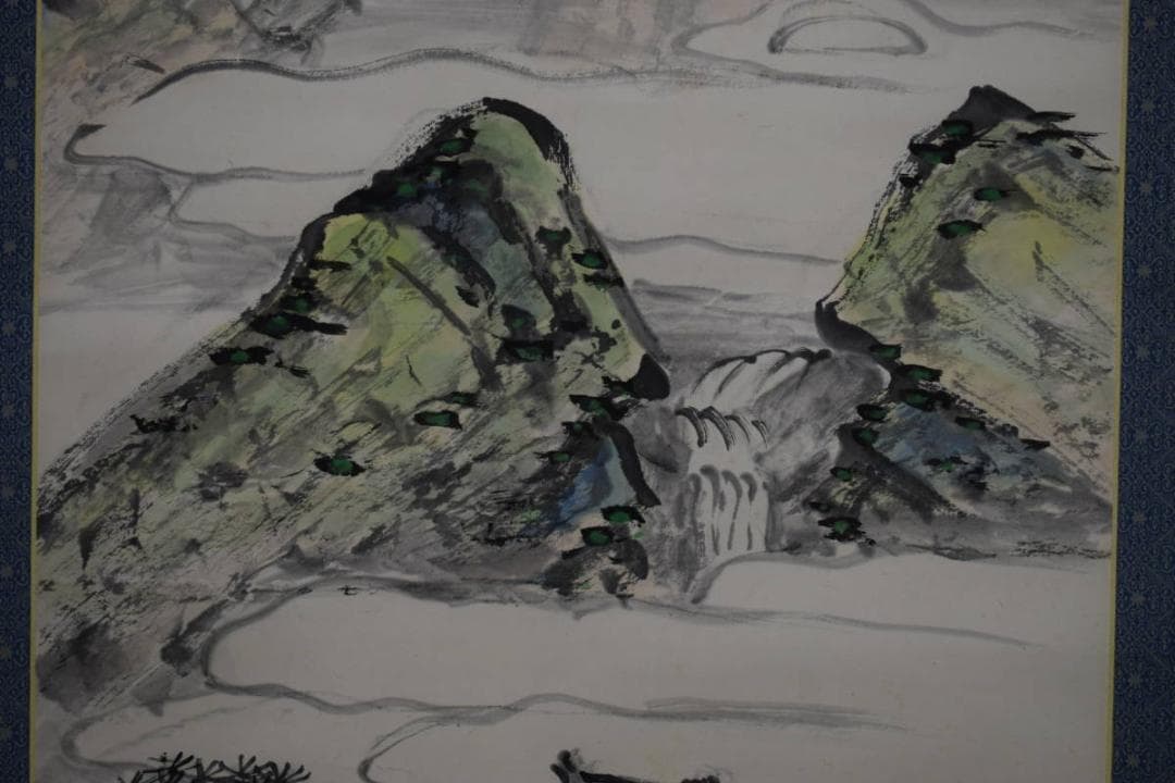 不詳/作者不詳/蓬莱仙境図/桐共箱付/布袋屋掛軸HH-452 - メルカリ