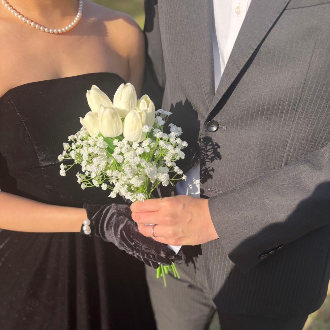 ブラックウェディングドレス•小物セット