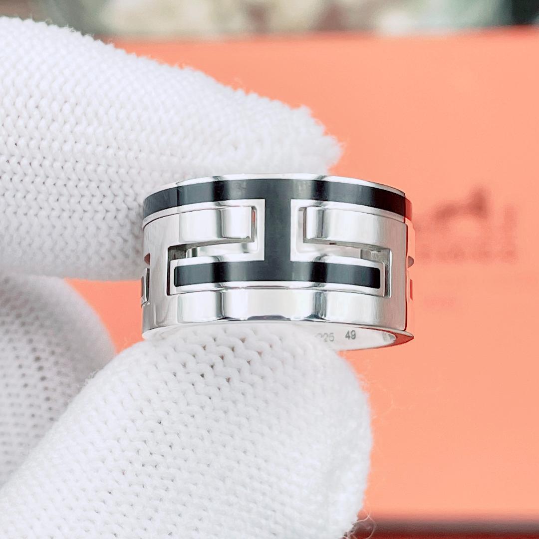 ◇エルメス◇ 新品仕上済 ムーヴ ムーブアッシュ リング 9号 925 7.1g