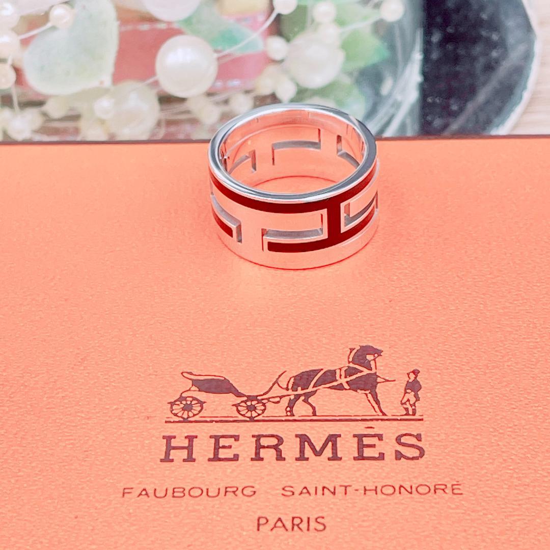 ◇エルメス◇ 新品仕上済 ムーヴ ムーブアッシュ リング 9号 925 7.1g