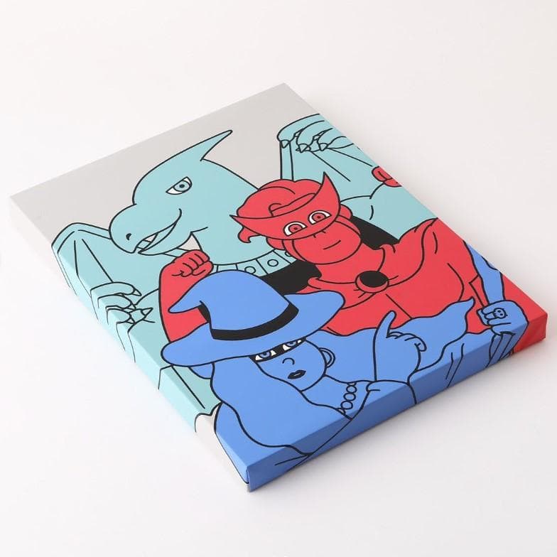 JUN OSON/ジュン・オソン(HEROES)キャンバスにスクリーンプリント