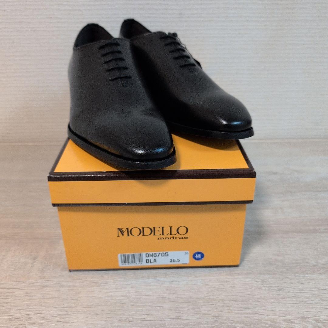新品未使用★MODELLO ドレスシューズ DM8705 25.5cm ブラック