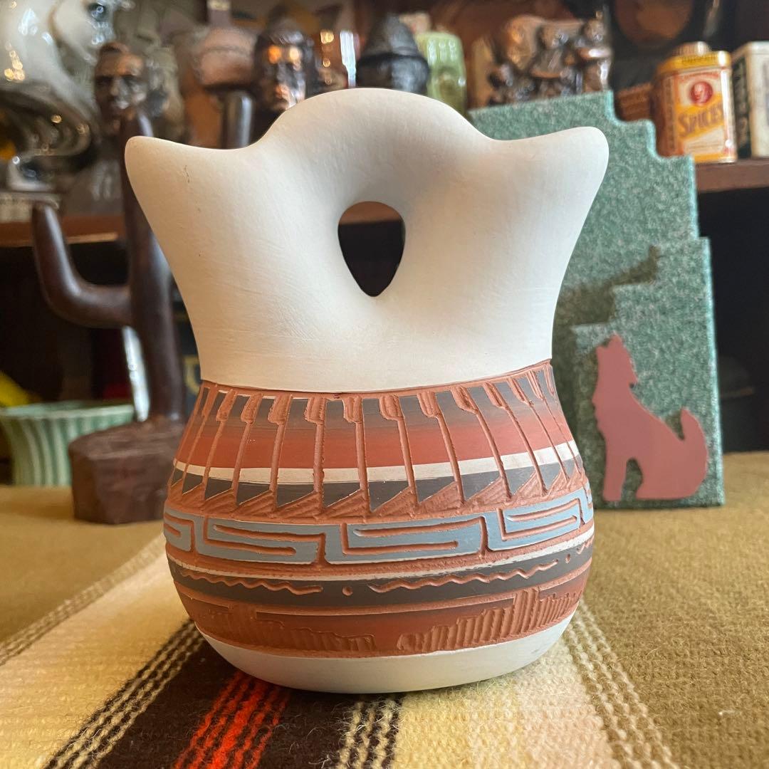 希少品！70´s〜ナバホ族navajo 壷 ネイティブアメリカンヴィンテージ雑貨