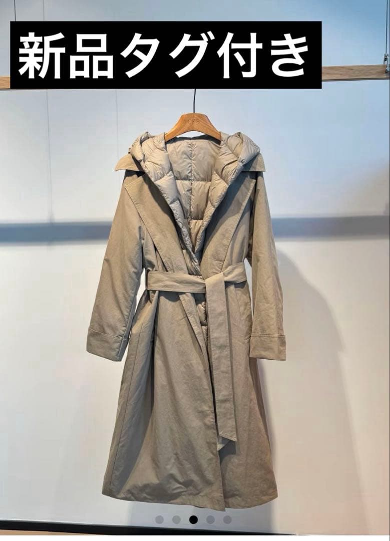 セブンフェアリーSeven fairy ロングダウントレンチコート ベージュ