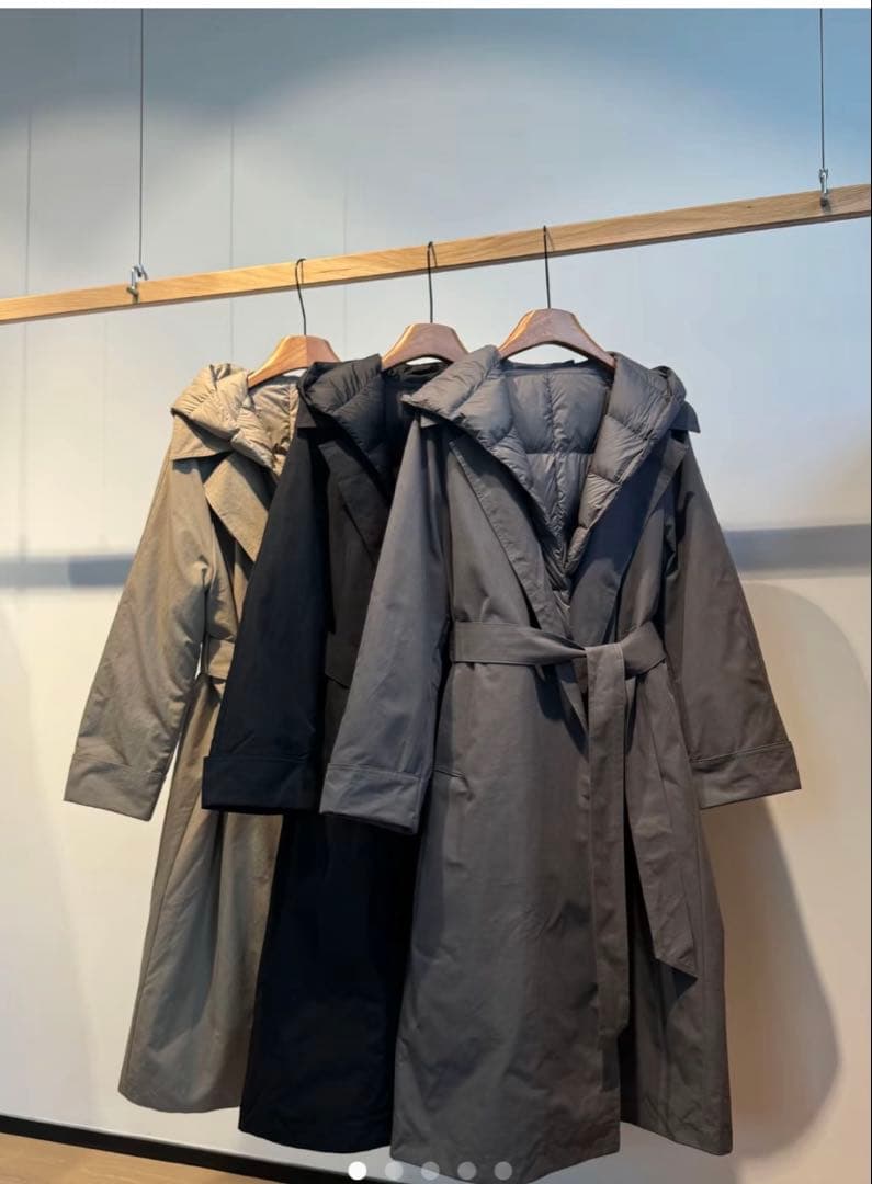 セブンフェアリーSeven fairy ロングダウントレンチコート ベージュ