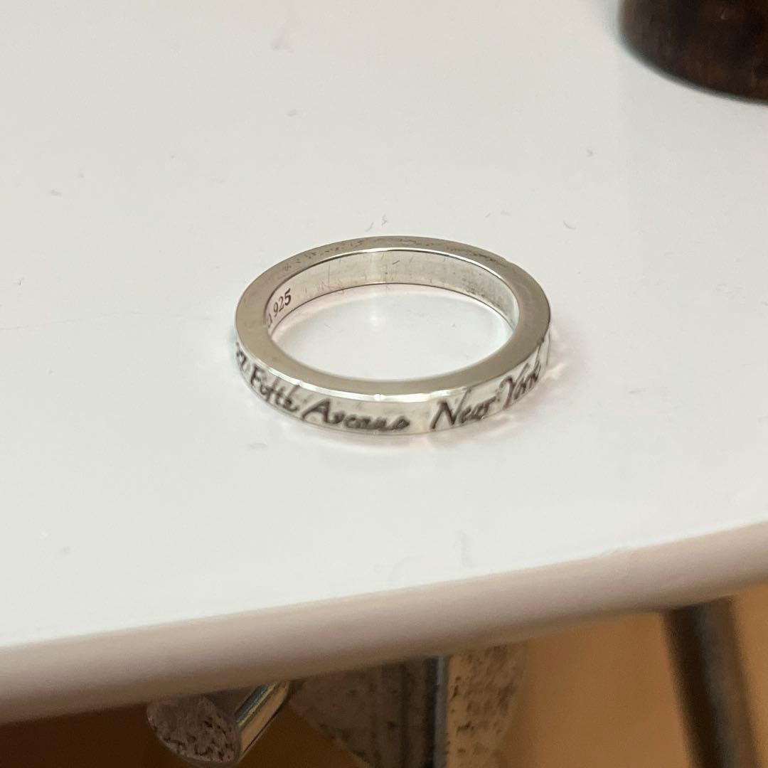 ティファニー　ノーツナローリング　9号 シルバー　925