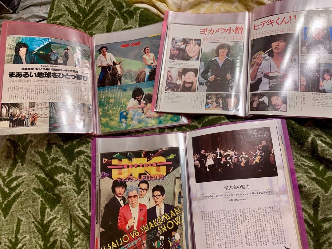 西城秀樹 ☆雑誌切り抜き250ページ〜300ページ☆ファイル3冊☆希少