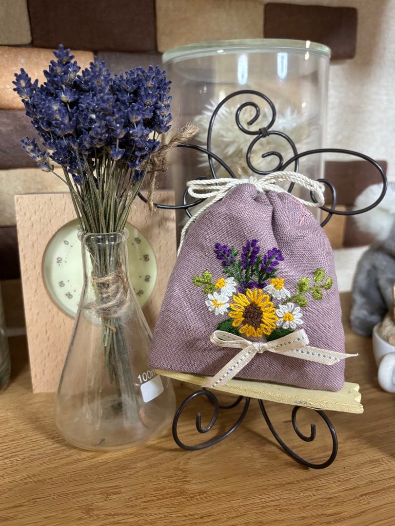 犬の刺繍入りラベンダーサシェ9点 takakoページ