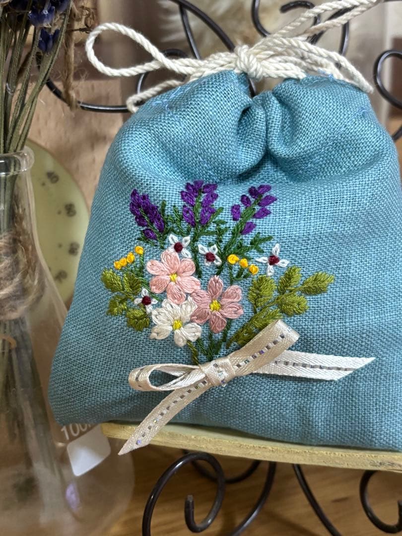 犬の刺繍入りラベンダーサシェ9点 takakoページ