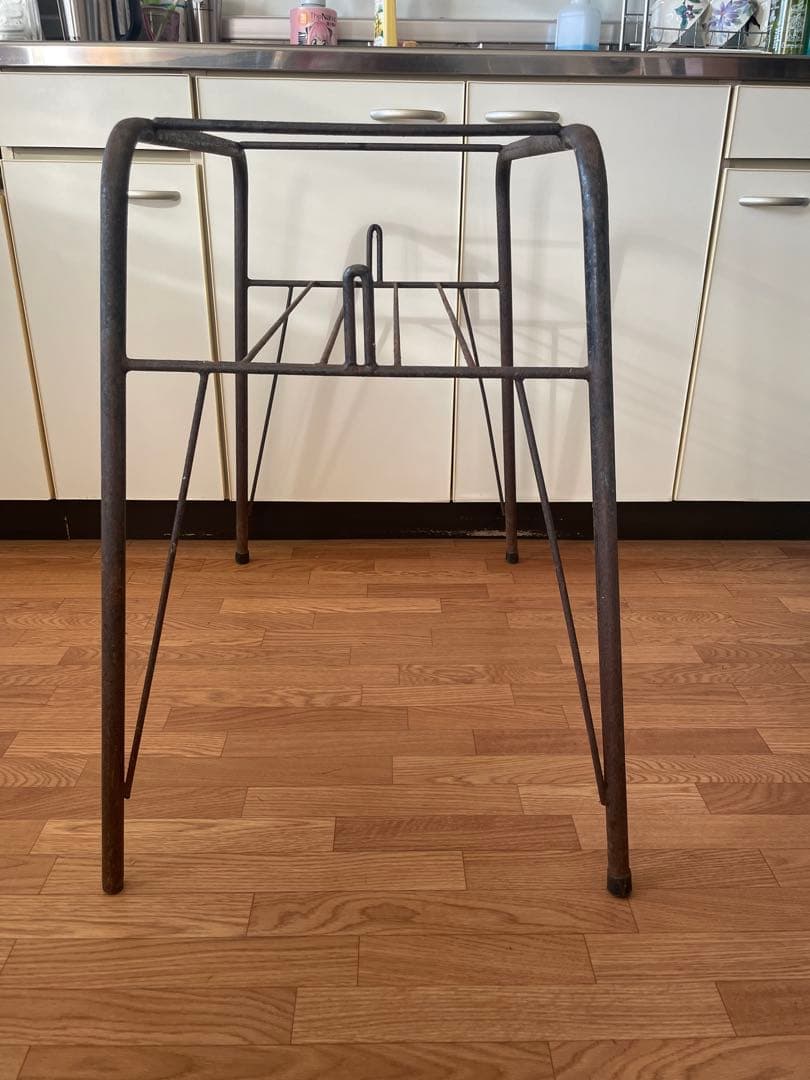 鉄脚 アイアン フレーム 台形型 TV台 テーブル 作業台 店舗什器 台座のみ