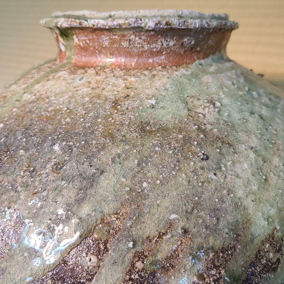 信楽焼 古谷和也作 壷 径1尺1寸（約33cm） 共箱なし 本物保証