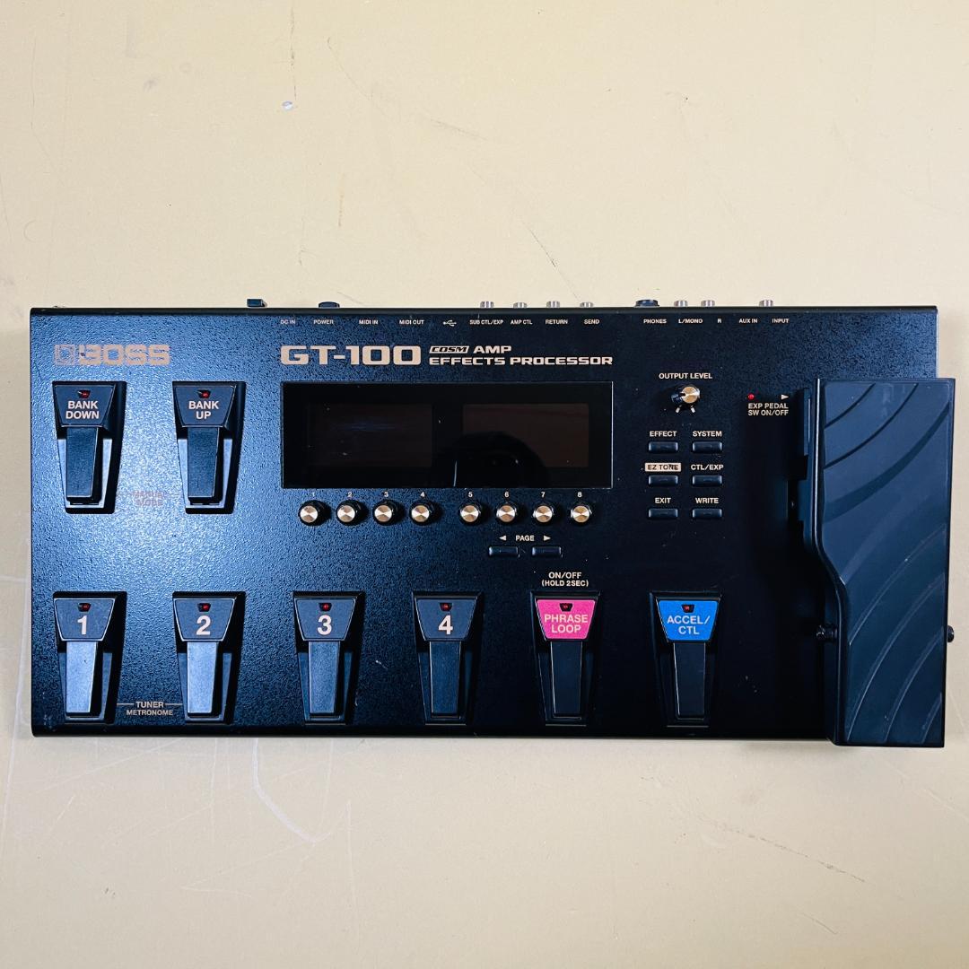 BOSS GT-100 ギターマルチエフェクター 電源アダプター 箱 説明書付属