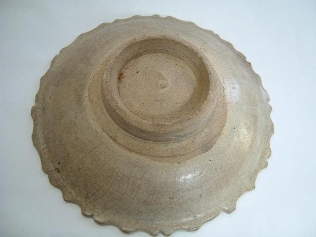 皿■高麗青磁花文花弁型鉢 碗 朝鮮 李朝 希少 古玩 唐物 中国 時代物 骨董■