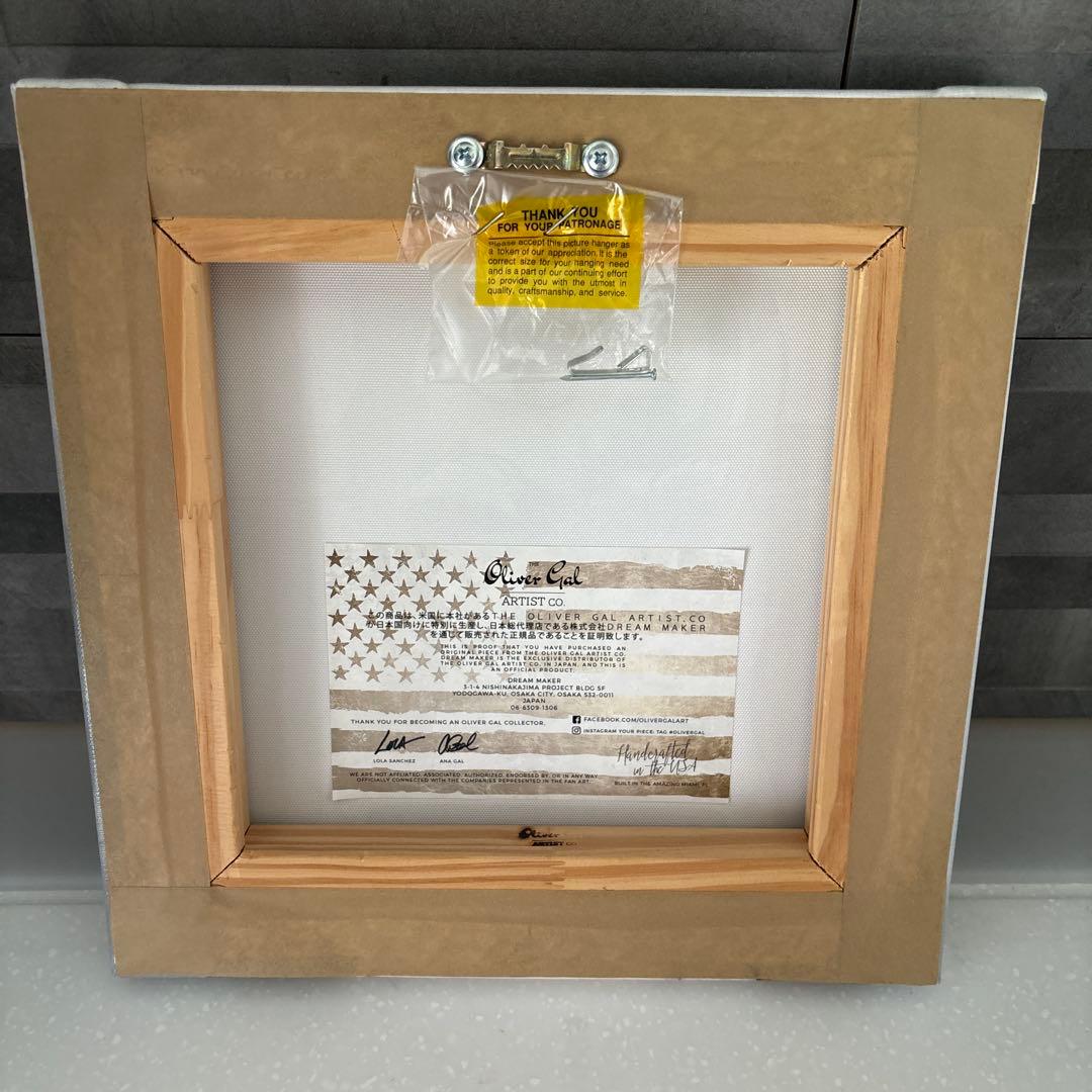 オリバーガル サイン入り オリバーガル 額付き44.5✖️44.5 /直筆