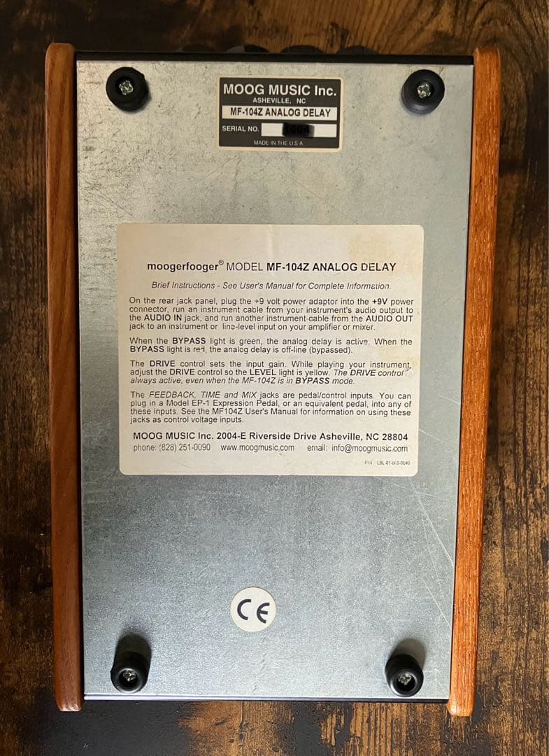 Moog moogerfooger mf-104z 　Analog Delay