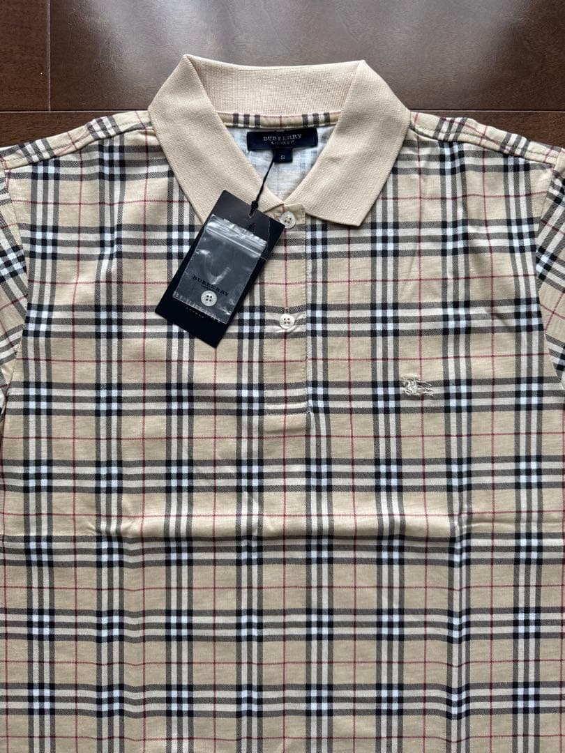 新品未使用タグ付き未開封 99-00's BURBERRYチェックポロシャツS