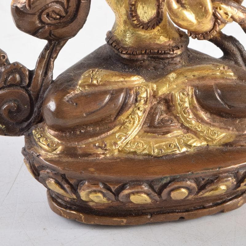 仏教美術 古銅鍍金 チベット仏 仏像 置物 V 9227