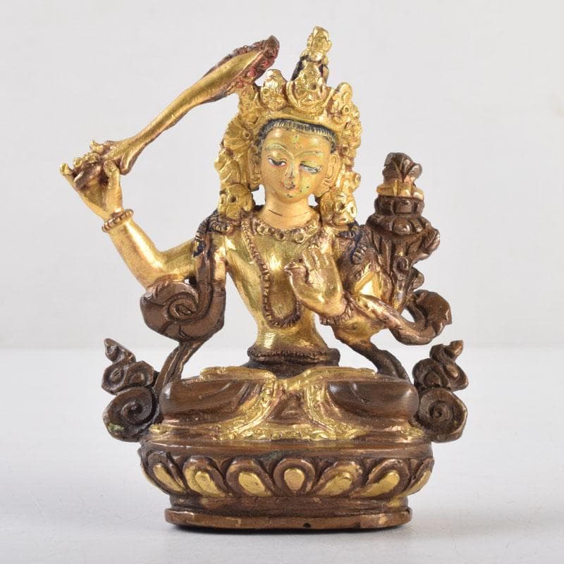 仏教美術 古銅鍍金 チベット仏 仏像 置物 V 9227