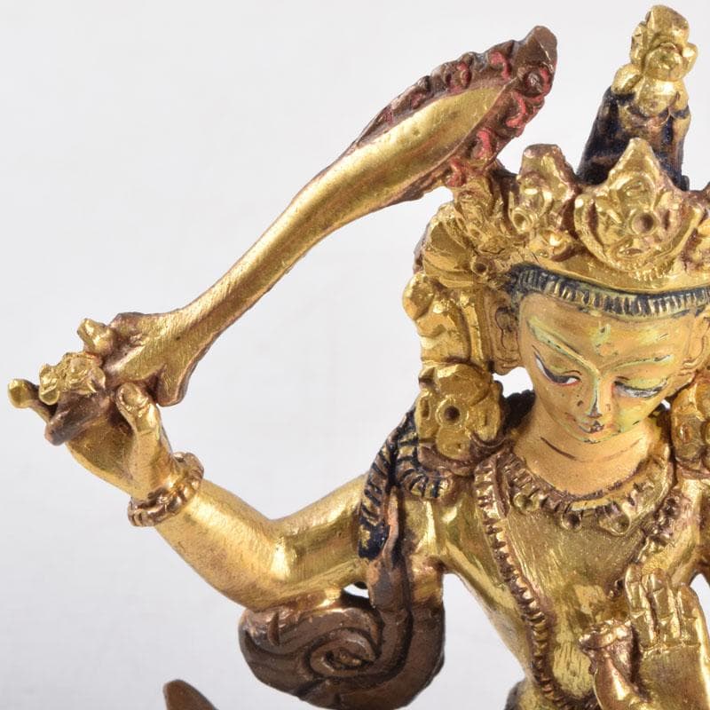 仏教美術 古銅鍍金 チベット仏 仏像 置物 V 9227