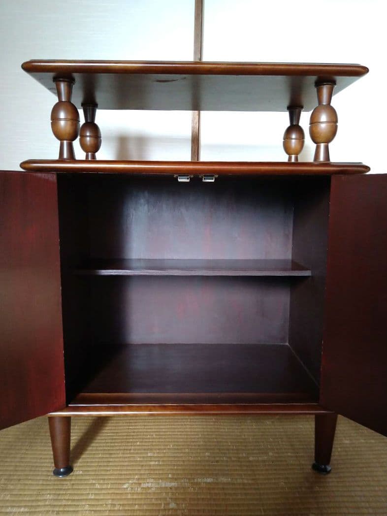 モリシゲ MORISHIGE キャビネット 木製 高さ約78cm 幅約62cm リビング収納