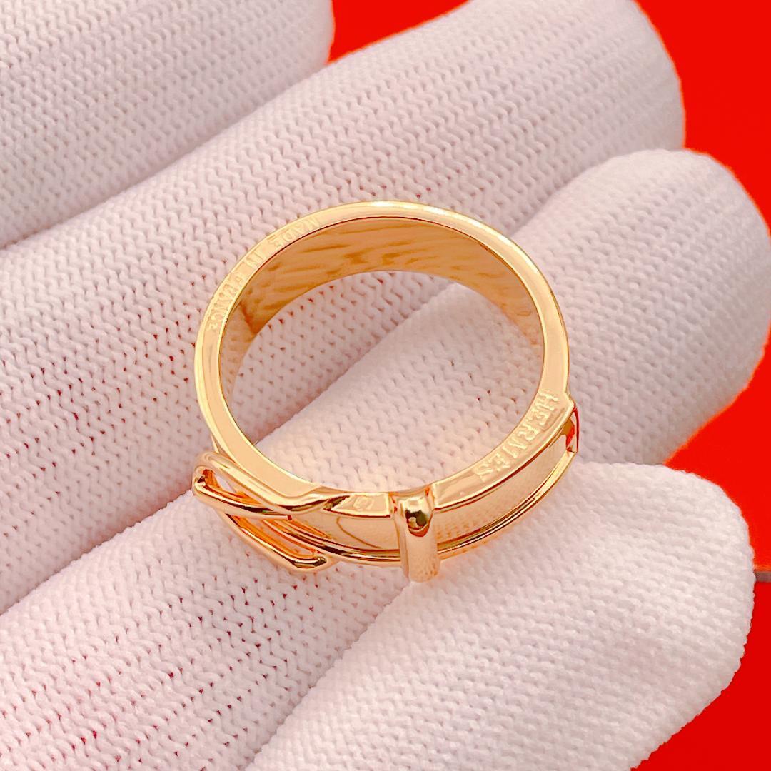 ◇エルメス◇新品仕上済 サンチュール スカーフリング ゴールド ブランド 5.6