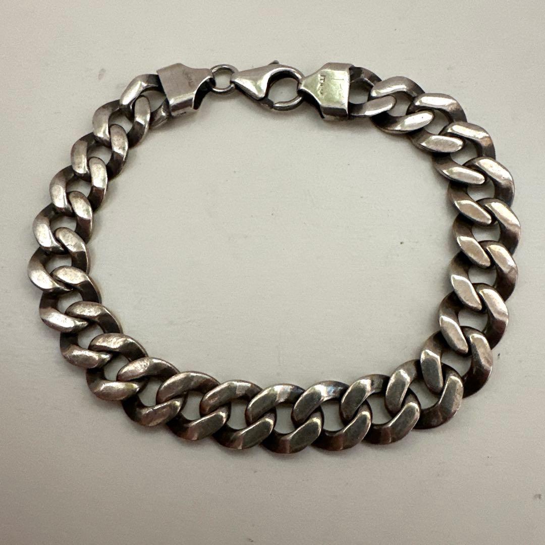 ヴィンテージイタリア製シルバー925 喜平ブレスレット/ ITALY 925